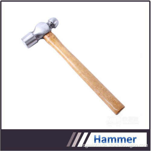 Tangshan hand tools ball peen hammer with wood & fiberglass handles